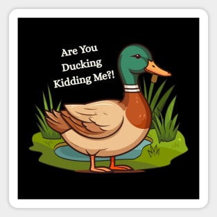 Are You Ducking Kidding Me – Funny Duck Graphic Magnet
